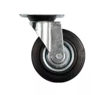 VOREL KOŁO SKRĘTNE CZARNA GUMA 100mm