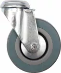 VOREL KOŁO SKRĘTNE SZARA GUMA  125mm...