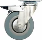 VOREL KOŁO SKRĘTNE SZARA GUMA HAM. 125mm...