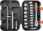STHOR ZESTAW KLUCZY    3/8"  22el