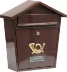 VOREL SKRZYNKA NA LISTY 380x320x105mm BRĄZ