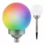 VOLTENO LAMPKA SOLARNA PLASTIK KULA  10cm / RGB