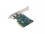 KARTA PCI EXPRESS X1->2X USB-C 3.2 GEN 2X1 LANBERG ŚLEDŹ LOW PROFILE