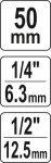 YATO ADAPTER UDAROWY DO BITÓW 1/2"-1/4"