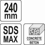 YATO DŁUTO SDS MAX GROSZKOWNIK 60mm