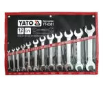 YATO KLUCZ PŁASKI  12cz. ETUI / SATYNA 6-32mm