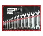 YATO KLUCZ PŁASKI  12cz. ETUI / SATYNA 6-32mm