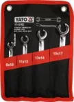 YATO KLUCZ PŁASKI PÓŁOTWARTY KPL.4szt. 0143