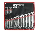 YATO KLUCZ PŁASKO-OCZKOWY SATYNA KPL.17szt./8-32mm/