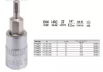 YATO KLUCZ TRZPIENIOWY IMBUS  1/4  6x 37mm    04373