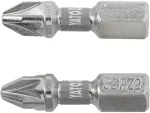 YATO KOŃCÓWKA 1/4"x25mm PZ2   /2szt. Ni