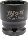 YATO NASADKA UDAROWA 12K  1/2"  KRÓTKA 24 mm