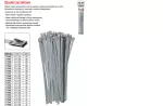 YATO OPASKA METALOWE SAMOZACISKOWE 8,0*600 /50szt ... /STAL NIERDZEWNA