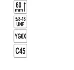 YATO OTWORNICA UNIWERSALNA TCT  68mm 5/8"...