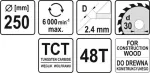YATO PIŁA TARCZOWA WIDIOWA 250*48*30    60484...