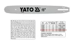 YATO PROWADNICA ŁAŃCUCHA 40cm (16") 3/8"P...
