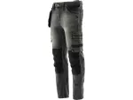 YATO SPODNIE ROBOCZE STRETCH JEANS STEEL GREY ROZM.  M