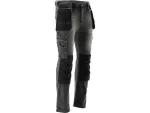 YATO SPODNIE ROBOCZE STRETCH JEANS STEEL GREY ROZM.  M