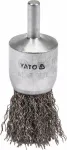 YATO SZCZOTKA DOCZOŁOWA Z TRZPIENIEM  25mm INOX