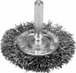 YATO SZCZOTKA TARCZOWA Z TRZPIENIEM  50mm INOX