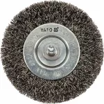 YATO SZCZOTKA TARCZOWA Z TRZPIENIEM  75mm INOX