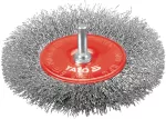 YATO SZCZOTKA TARCZOWA Z TRZPIENIEM 100mm INOX