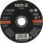 YATO TARCZA DO METALU INOX 125*1,0*22      61025