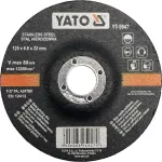 YATO TARCZA DO SZLIFOWANIA METALU INOX WYPUKŁA 125*6 5947 ...