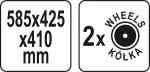 YATO SKRZYNIA SYSTEMOWA NA KOŁACH 42B S1