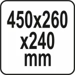 YATO SKRZYNKA NARZĘDZIOWA P45P S1