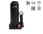 YATO DŹWIGNIK TŁOKOWY HYDRAULICZNY SŁ.  3T 194-374mm.
