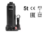 YATO DŹWIGNIK TŁOKOWY HYDRAULICZNY SŁ.  5T 216 - 413mm