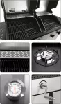 YATO GASTRO GRILL GAZOWY + WĘGLOWY 2w1 STAL NIERDZ. 8,2KW
