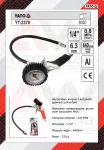 YATO MANOMETR PISTOLETOWY   2370