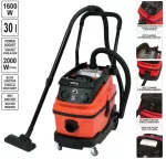 YATO ODKURZACZ WARSZTATOWY 1600W / 30L Manualny otrząsacz filtra