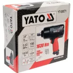 YATO PNEUMATYCZNY KLUCZ UDAROWY  3/4" 1630Nm  09571