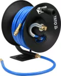 YATO WĄŻ PNEUMATYCZNY NA ZWIJAKU 15m x 10mm Z SZYBKOZŁĄCZAMI