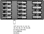 YATO WKŁADKA DO SZUFLADY KLUCZE NASADOWE DŁUGIE 1/2" 14cz. 8-21mm  5539
