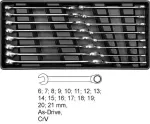 YATO WKŁADKA DO SZUFLADY KLUCZE PŁ-OCZKOWE 16cz. 6-21mm  5531
