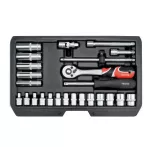 YATO ZESTAW KLUCZY     1/4" 25el
