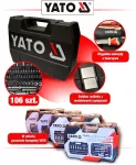 YATO ZESTAW KLUCZY  108el 1/2" / 1/4"