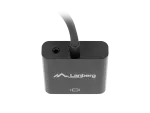 ADAPTER HDMI(M)->VGA(F)+MINIJACK 3.5MM(F) NA KABLU 20CM LANBERG