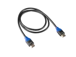 KABEL HDMI M/M V2.0 1M 4K PEŁNA MIEDŹ CZARNY BOX LANBERG