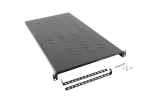 PÓŁKA DO SZAF 19" 1200MM CZARNA LANBERG (1U/483X910MM UDŹWIG DO 25KG, MONTAŻ 4 PUNKTOWY)