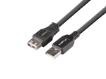 PRZEDŁUŻACZ USB-A M/F 2.0 1M CZARNY BOX LANBERG