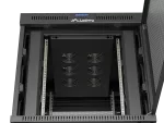 SZAFA INSTALACYJNA RACK STOJĄCA 19" 15U 800X1000 CZARNA DRZWI PERFOROWANE LCD LANBERG (FLAT PACK) V2