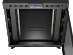 SZAFA INSTALACYJNA RACK STOJĄCA 19" 15U 800X1000 CZARNA DRZWI PERFOROWANE LCD LANBERG (FLAT PACK) V2