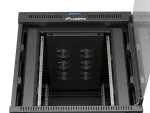SZAFA INSTALACYJNA RACK STOJĄCA 19" 15U 800X1000 CZARNA DRZWI PRZESZKLONE LCD LANBERG (FLAT PACK) V2