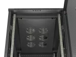 SZAFA INSTALACYJNA RACK STOJĄCA 19" 22U 600X1000 CZARNA DRZWI PERFOROWANE LANBERG (FLAT PACK)