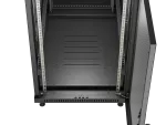 SZAFA INSTALACYJNA RACK STOJĄCA 19" 22U 600X1000 CZARNA DRZWI PERFOROWANE LANBERG (FLAT PACK)